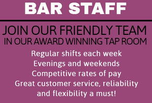 Bar Staff Required!