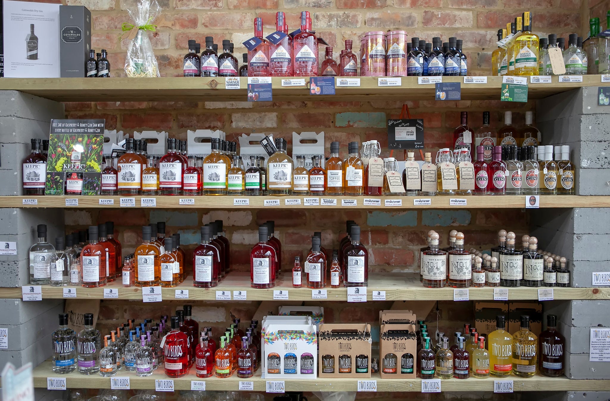 Gin Tastings at Towcester Mill Brewery Shop