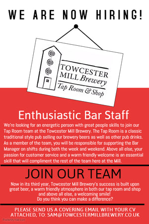 Part-Time Bar Staff Required