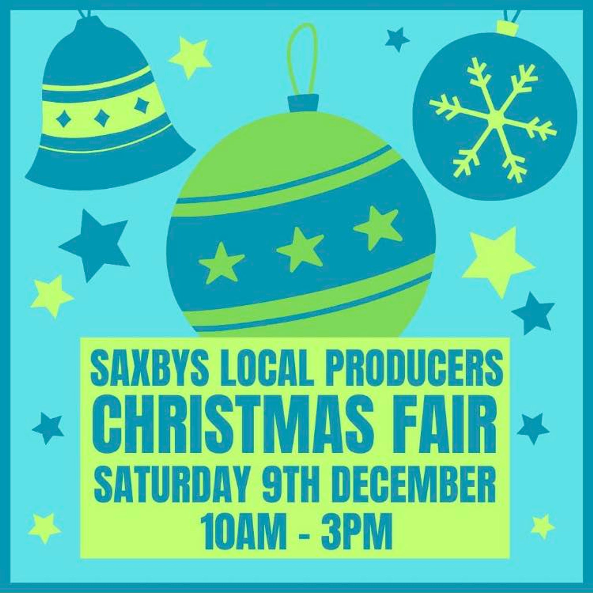 Sat 9 Dec - Saxby's Christmas Fair