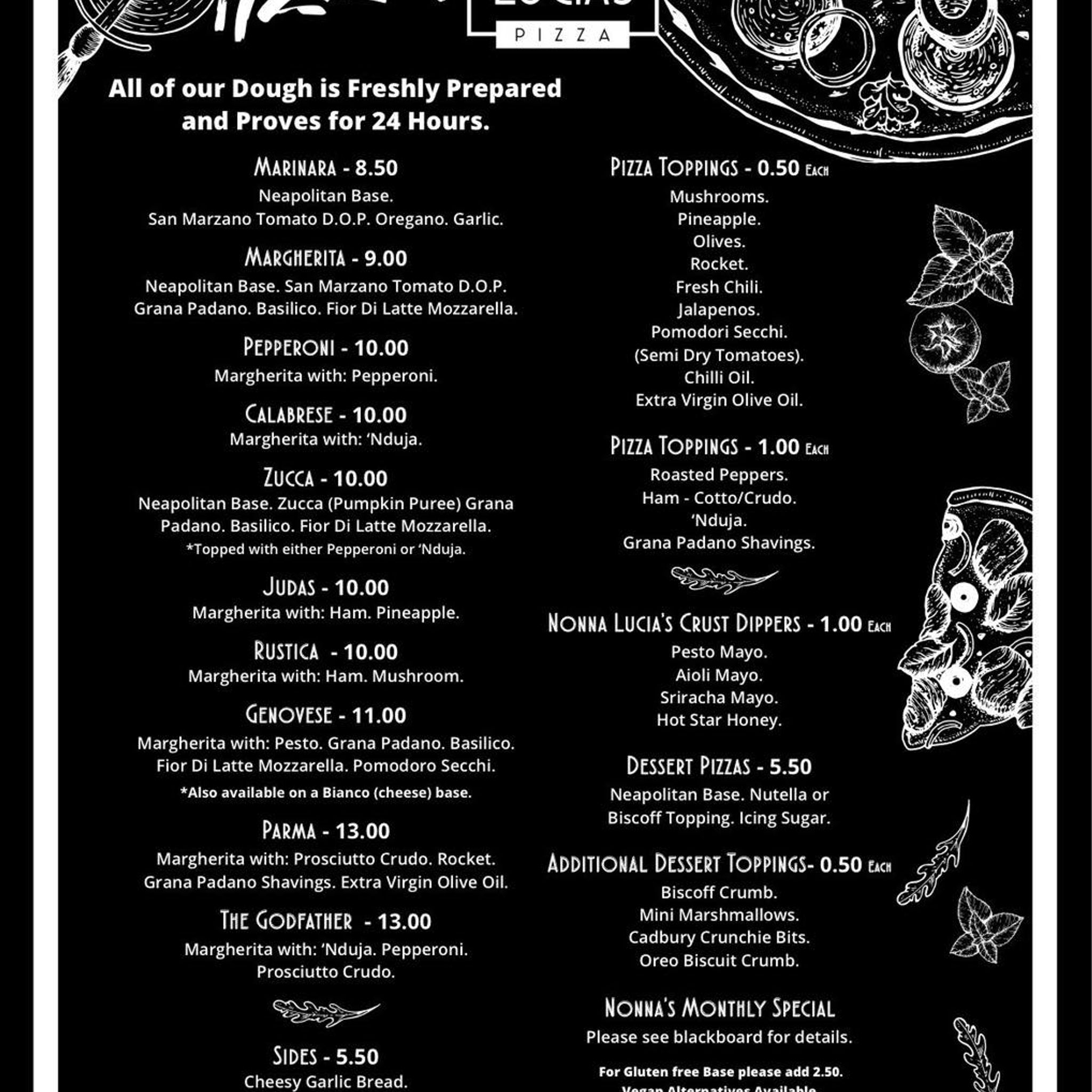 Fridays - Nonna Lucia's Pizzas